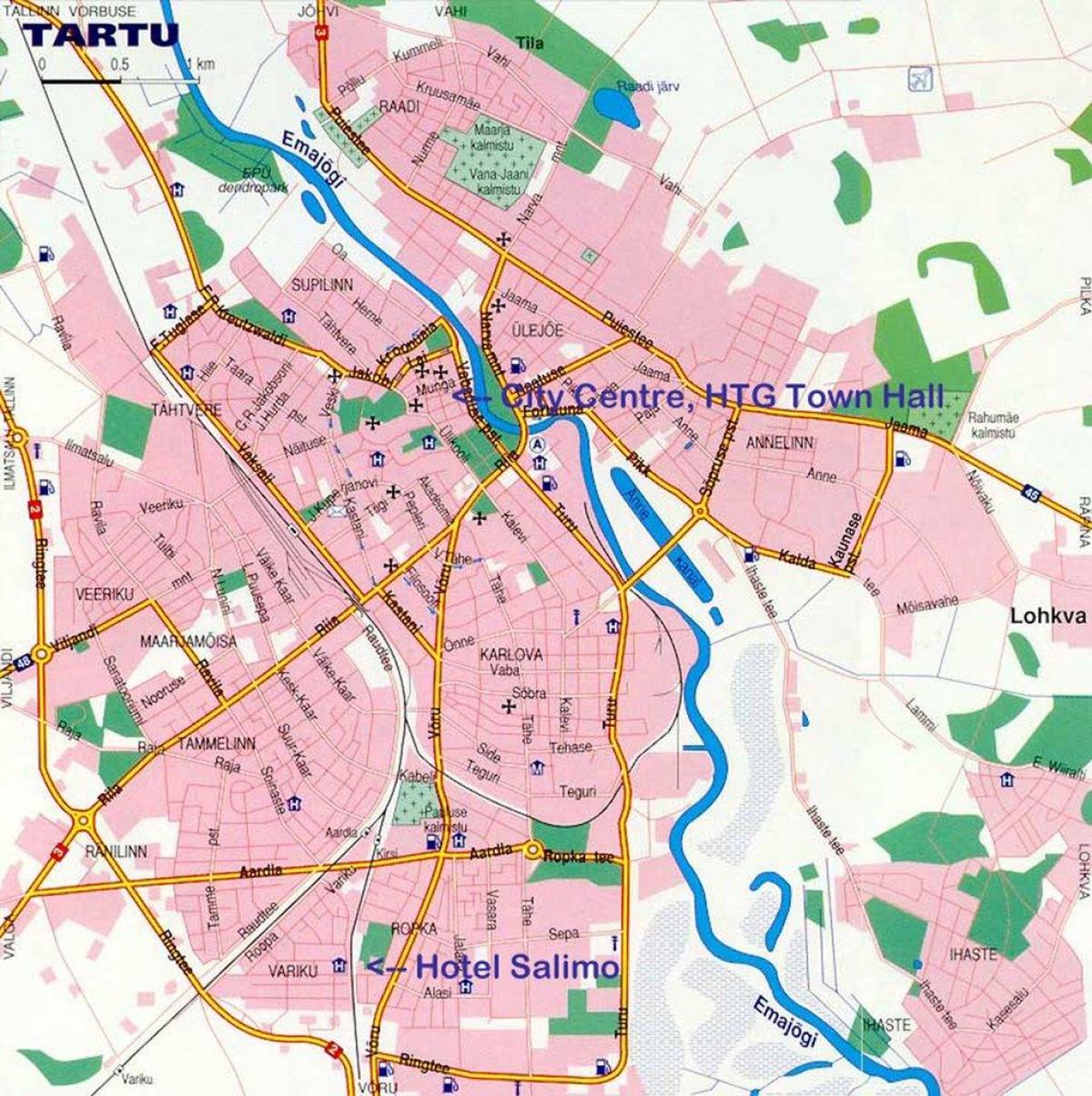 карта Тарту Эстонія